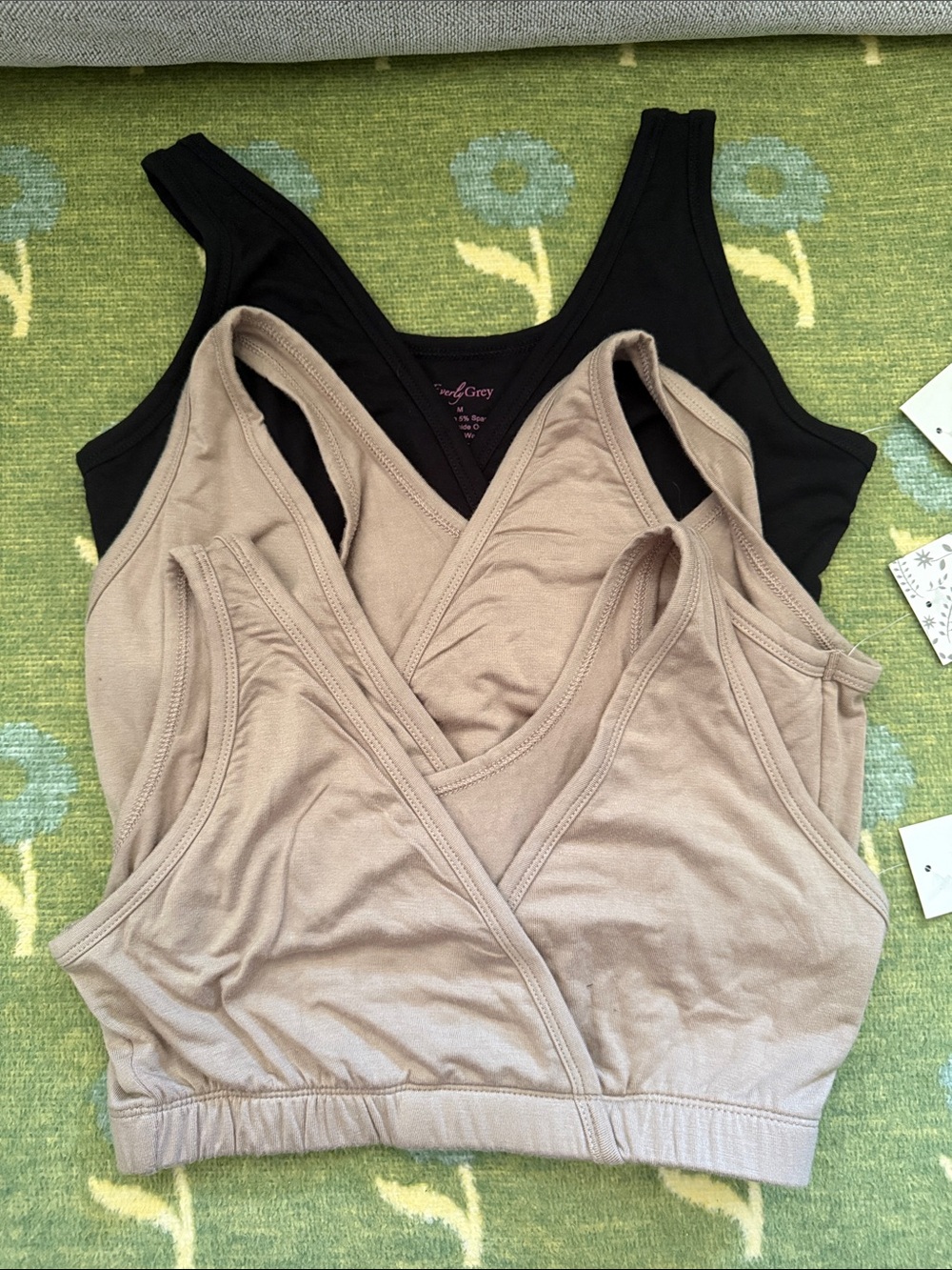 Everly Grey Maternity Bra Set